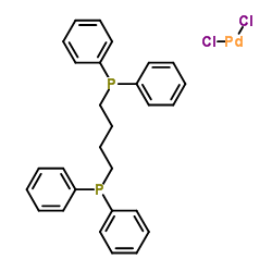 双(1,4-联苯膦)丁基二氯化钯(II)结构式