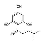 4-methyl-1-(2,4,6-trihydroxyphenyl)pentan-1-one结构式