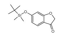6-((tert-butyldimethylsilyl)oxy)benzofuran-3(2H)-one结构式