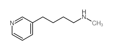 3-Pyridinebutanamine,N-methyl-结构式