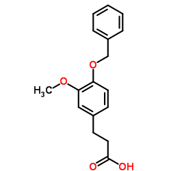 3-[4-(Benzyloxy)-3-methoxyphenyl]propanoic acid结构式