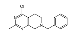 7-BENZYL-4-CHLORO-2-METHYL-5,6,7,8-TETRAHYDROPYRIDO[3,4-D]PYRIMIDINE结构式