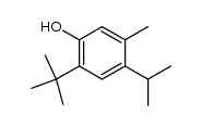 6-tert-butyl-p-thymol结构式
