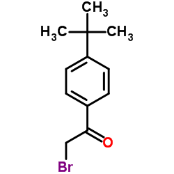 2-溴-1-(4-叔丁基苯基)-乙酮结构式