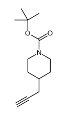 4-(2-丙炔基)哌啶-1-羧酸叔丁酯结构式