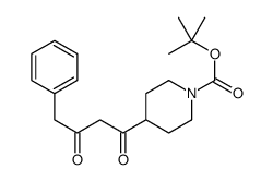 4-(3-OXO-4-PHENYL-BUTYRYL)-PIPERIDINE-1-CARBOXYLIC ACID TERT-BUTYL ESTER结构式