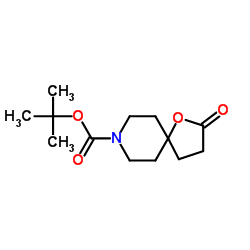 1-氧-8-N-BOC-氮螺[4,5]癸烷-2-酮结构式