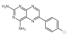 2,4-Pteridinediamine,6-(4-chlorophenyl)-结构式