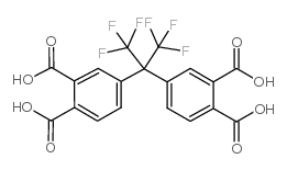 4,4,-(2,2,2-三氟-1-三氟甲基)亚乙基双(1,2-苯二甲酸)结构式