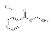 3-(Bromomethyl)-pyridine-4-carboxylic acid ethyl ester结构式