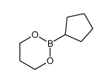 2-cyclopentyl-1,3,2-dioxaborinane结构式