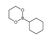 2-Cyclohexyl-1,3,2-dioxaborinane结构式
