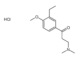 3-(dimethylamino)-1-(3-ethyl-4-methoxyphenyl)propan-1-one,hydrochloride结构式