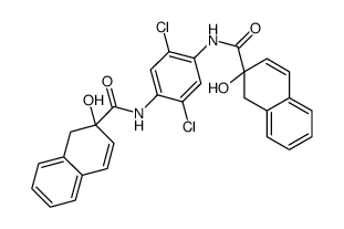 1,4-dichloro-2,5-bis(2-hydroxy-2-naphthamido)benzene结构式