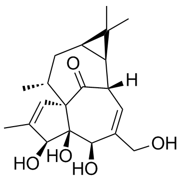 巨大戟二萜醇结构式