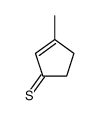 3-Methyl-2-cyclopentene-1-thione结构式
