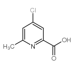 4-氯-6-甲基吡啶-2-甲酸结构式