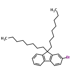 2-溴-9,9-二辛基芴结构式