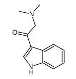 2-(dimethylamino)-1-(1H-indol-3-yl)ethanone结构式