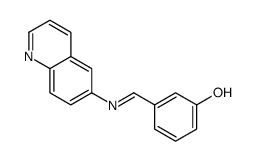3-(quinolin-6-yliminomethyl)phenol结构式