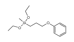 diethoxy(methyl)(3-phenoxypropyl)silane结构式
