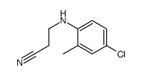 3-(4-chloro-2-methylanilino)propanenitrile结构式