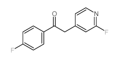 1-(4-Fluorophenyl)-2-(2-fluoropyridin-4-yl)ethanone结构式