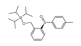 (S)-2-(Triisopropylsyloxymethyl)phenyl p-tolylsulfoxide结构式
