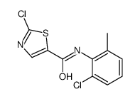 2-氯-n-(2-氯-6-甲基苯基)噻唑-5-羧酰胺结构式