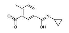 3-硝基-N-环丙基-4-甲基-苯甲酰胺结构式