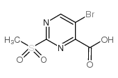 2-甲基磺酰基-5-溴嘧啶-4-羧酸结构式