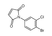 1-(4-bromo-3-chlorophenyl)pyrrole-2,5-dione结构式