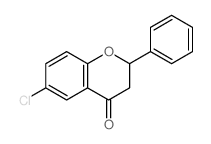 6-chloro-2-phenyl-chroman-4-one结构式