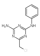 6-(氯甲基)-N2-苯基-1,3,5-三嗪-2,4-二胺结构式