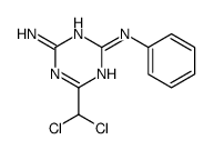 1,3,5-TRIAZINE-2,4-DIAMINE, 6-(DICHLOROMETHYL)-N2-PHENYL-结构式