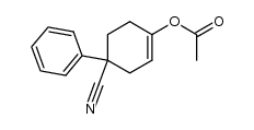 4-Cyano-4-phenylcyclohex-1-enyl acetate结构式