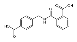 4-[(2-carboxy-benzoylamino)-methyl]-benzoic acid结构式