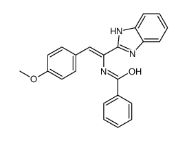 N-[1-(1H-benzimidazol-2-yl)-2-(4-methoxyphenyl)ethenyl]benzamide结构式