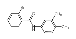 N-(3,4-二甲基苯基)-2-溴苯甲酰胺结构式