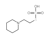Thiosulfuric acid,S-[2-(1-piperidinyl)ethyl] ester结构式