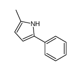 2-Phenyl-5-methyl-1H-pyrrole结构式