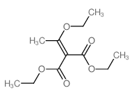 2-(1-乙氧基亚乙基)丙二酸二乙酯结构式