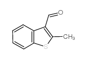 2-甲基苯并[b]噻吩-3-羧醛结构式
