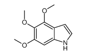 4,5,6-TRIMETHOXYINDOLE结构式