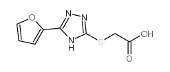 (5-furan-2-yl-4h-[1,2,4]triazol-3-ylsulfanyl)-acetic acid结构式