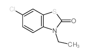 2(3H)-Benzothiazolone, 6-chloro-3-ethyl-结构式