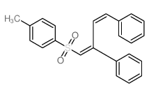 Benzene,1-[(2,4-diphenyl-1,3-butadien-1-yl)sulfonyl]-4-methyl-结构式
