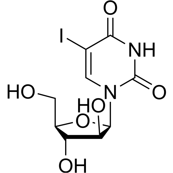 2,4(1H,3H)-Pyrimidinedione,1-b-D-arabinofuranosyl-5-iodo-结构式