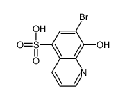 7-bromo-8-hydroxyquinoline-5-sulfonic acid结构式