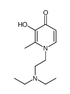1-[2-(diethylamino)ethyl]-3-hydroxy-2-methylpyridin-4-one结构式